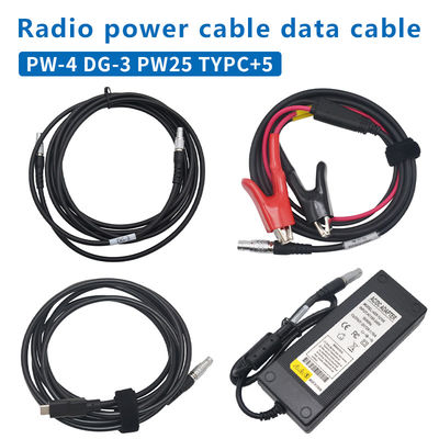 Hi-Target GPS RTK Host-Datenkabel DG-3 HDL460A Funknetzkabel PW-25 2-Pin 5-Pin Stromadapter