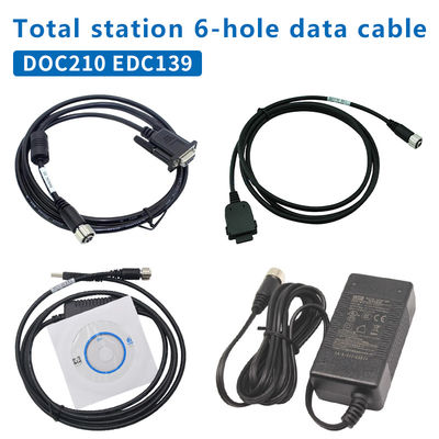 DOC210 EDC139 Datenkabel für TOPCON SOKKIA Gesamtstationen ES/OS/PS zum PC (Win11) 6 Loch