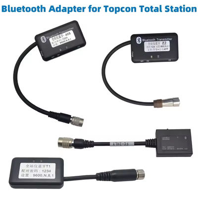 Bluetooth-Adapter für TOP CON Total Station 6 Pin 6 Loch mit Ladegerät und Kabel Android- und iOS-Systeme