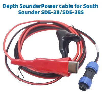 SOUTH SDE-28/SDE-28S Tiefe Sounder Wechselstromadapter 12V externes Batterie-Stromkabel W2J20 für South Sounder SDE-28/SDE-28S