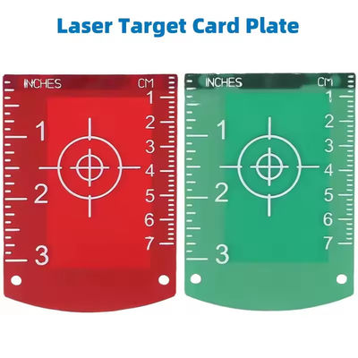6 PCS Magnetische Inch-cm Nivellierungsplatte Zielplattenkarte für Laserlinien Horizontale und vertikale Abstandsmessgeräte