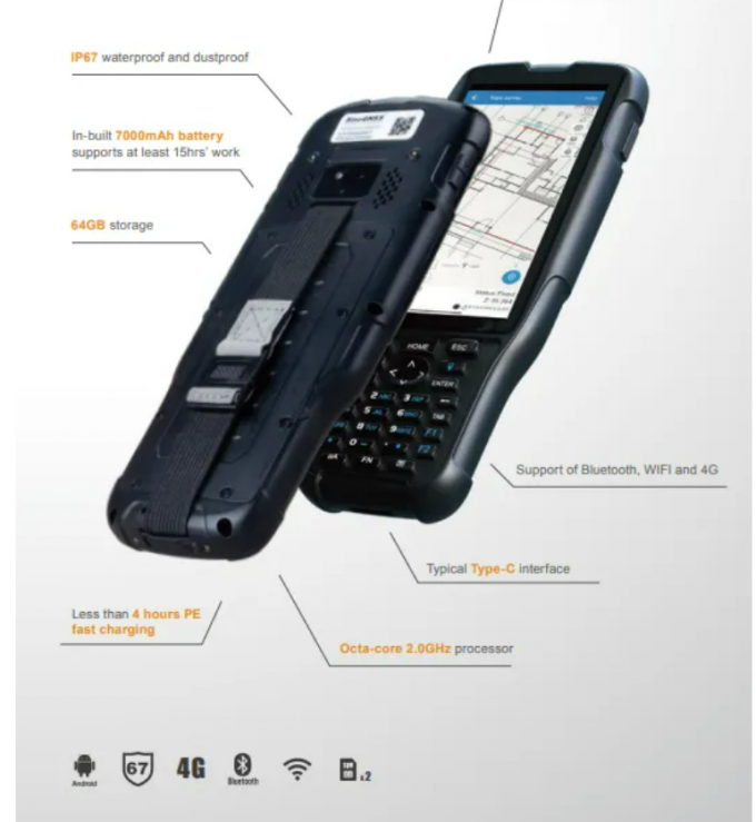 RTK Messung von GNSS-GIS-Daten Sammler Hi-Target IHAND55 GPS-Controller 5